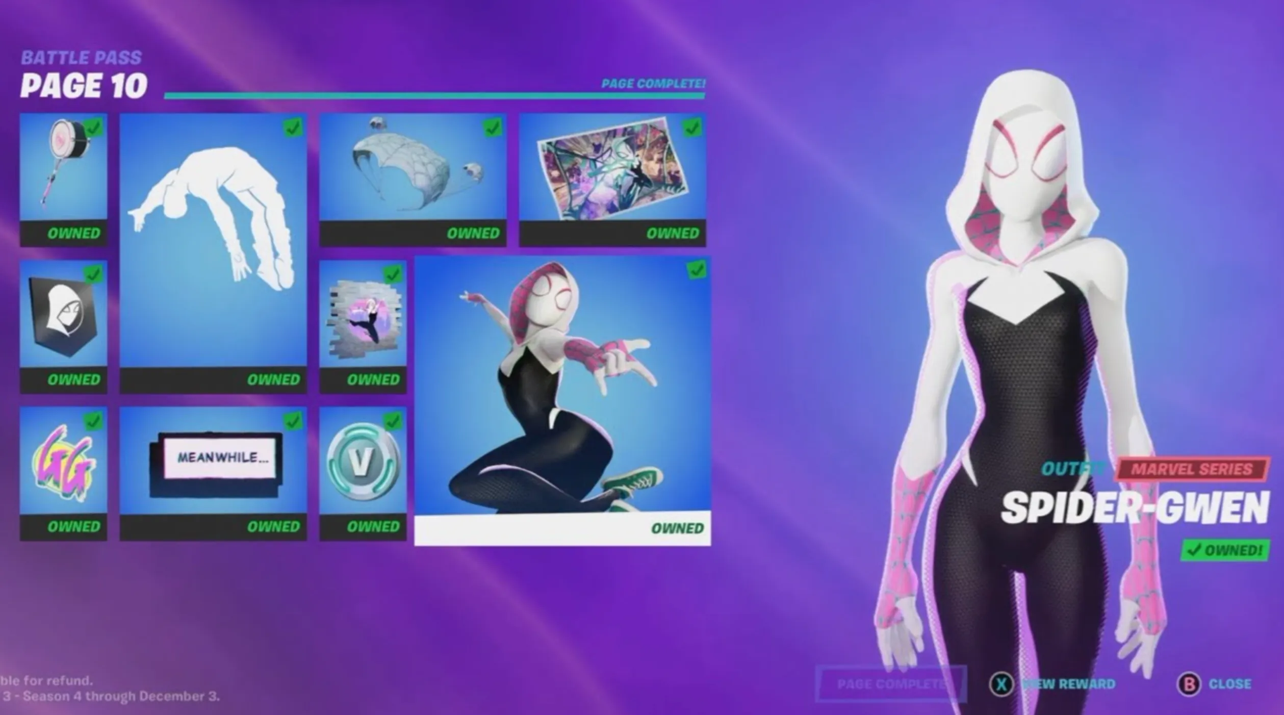 Spider-Gwen fortnite skin